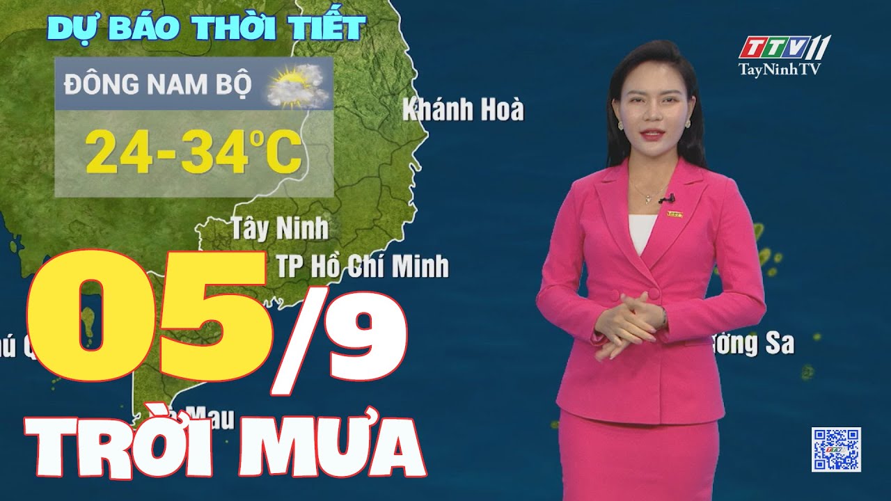 Bản tin thời tiết 05-9-2023 | TayNinhTVEnt